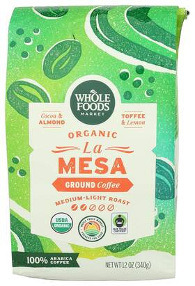 Whole Foods Market 0099482523312 Organic La Mesa Medium-light Roast Ground Coffee Cocoa Alm