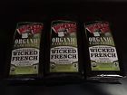 Wicked Joe Dark French Ground Organic Coffee 3 Packages 873562000920