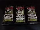 Wicked Joe Dark Italian Ground Organic Coffee 3 Packages 873562001866