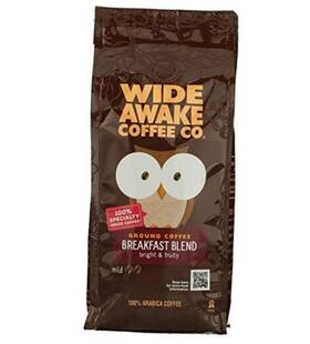 Wide Awake Coffee 011225104060 Breakfast Blend Ground 12 Ounce