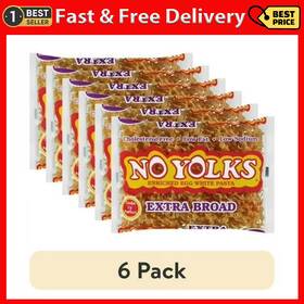 Winland Foods 744110315899 6 Pack No Yolks Extra Broad Egg White Noodles 12 Ounce Bag