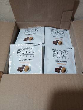Wp7121113 Wolfgang Puck Qty 100 Coffee Pods Estate Grown Decaf Bb 9/2027
