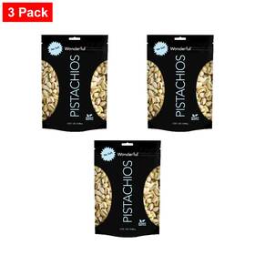 Snack-3 Wonderful Pistachios 100137026154 In Shell Nuts 16 Ounce Resealable Bag Protein Pack