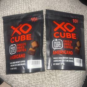 Xo Cube 857103837260 2 Freeze Dried Instant Coffee Americano 20 Cubes Cups Exp 7/26