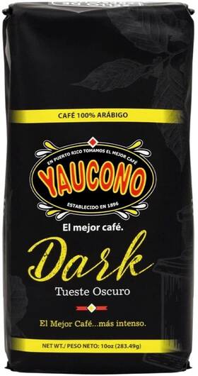 Yaucono 036462001545 Dark Roast Ground Coffee Puerto Rico 100% Arabica 10 Ounce