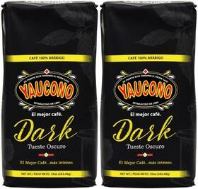 Yaucono 196852645787 Dark Roast Ground Coffee Puerto Rico 100% Arabica 10 Ounce Pack Of 2