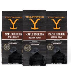 Yellowstone 445026130134 Maple Bourbon Medium Roast Ground Coffee 12 Oz 3 Pack Yellowstone 445026130134 Maple Bourbon Medium Roast Ground Coffee 12 Oz 3 Pack