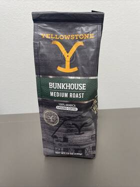 Yellowstone 860009319561 Ranch House Medium Roast Ground Coffee 12 Oz Exp 6/2025 Fan Gift New