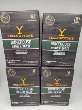 Yellowstone 860009692015 4 Bunkhouse Medium Roast Coffee Single Serve K Cups 4.44 Oz 06/2026
