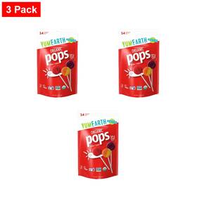 Yumearth 100137025010 Organic Pops Variety Pack 14 Fruit Flavored Lollipops- 3