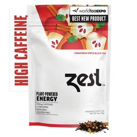 Zest 682384497395 150mg High Caffeine Energy Loose Leaf Blend - Cinnamon Apple Black Tea 4 Oz