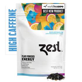 Zest 682384497494 150mg High Caffeine Energy Leaf Blend - Blue Lady Black Tea 20 Pack Bag