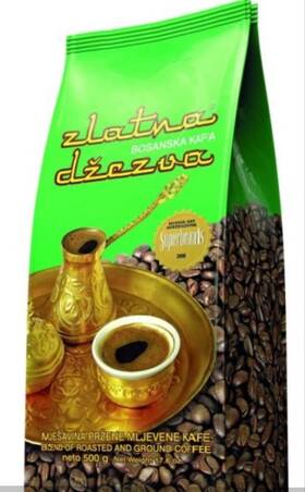 Zlatna Dzezva 300747100033 Ground Coffee 2 Pack 500g Each