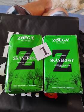 Zoegas 310731101734 Sk Nerost 2 Pack Dark Roast Filter Ground Swedish Coffee 450g/15.90oz New