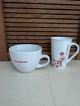 2 Starbucks Coffee Mugs. 1 Christmas & Cappuccino Or Soup Bowl. Fixed Price $12.99.