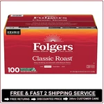 Folgers Classic Medium Roast K-cup Coffee Pods, 100 Ct.. Fixed Price $64.99.