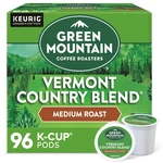 Green Mountain Coffee Vermont Country Blend Keurig K-cup Pod, Medium Roast, 96CT. Fixed Price $52.99.