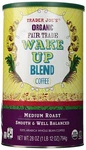 Trader Joe's Organic Fair Wake Up Blend Coffee 28 Oz. Fixed Price $35.99.