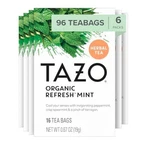 Tazo Refresh Herbal Tea 96 Bags Caffeine Free Spearmint Peppermint. Fixed Price $32.79.