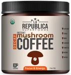 Decaf La Republica Mushroom Coffee (instant W Full-fruiting Bodies Lion's Mane). Fixed Price $19.30.