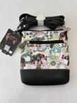 Stone Mountain Crossbody Bag Elephants Multicolor Leather Black Trim Pocket. Fixed Price $24.99.