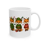 Christmas Fox Mug Cute Holiday Coffee Cup Winter Gift Cozy Animal Design. Fixed Price $13.00.