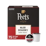 Peet's Coffee, Dark Roast Keurig K-cup Pods- Major Dickason's Blend 75 Count. Fixed Price $34.34.