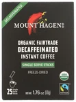 Mount Hagen Organic Fairtrade Decaffeinated Instant Coffee Single Serve. Fixed Price $98.99.
