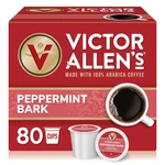 Victor Allen's Coffee Peppermint Bark Flavored, Medium Roast, 80 Count, Singl.... Fixed Price $53.09.
