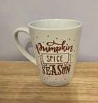 White Red Pumpkin Spice Season Coffee Mug Cup. Fixed Price $10.99.