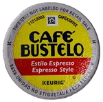 Cafe Bustelo Espresso Style Coffee Dark Roast Arabica, Keurig Cup Pods. Fixed Price $14.98.