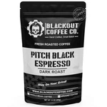 Blackout Coffee Pitch Espresso Dark Roast 12OZ (medium Ground). Fixed Price $22.00.