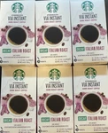 Starbucks Via Instant Decaf Italian Roast Coffee Box - 72 Pieces. Fixed Price $69.95.