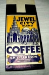 Vintage Coffee Bag Jewel City Blend San Francisco California C.1915. Fixed Price $49.99.