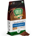 Sollo Chaga Mushroom Organic Ground Coffee - Infused 11.99 Ounce (pack 1). Fixed Price $24.59.