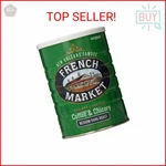 French Market & Chicory Decaffeinated Medium-dark Roast Ground Coffee, 12. Fixed Price $15.37.