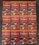 Folgers Classic Roast Instant Coffee 7 Packets 12 Boxes - Total 84. Fixed Price $42.00.