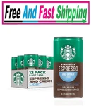 Starbucks Ready To Drink Coffee, Espresso & Light Cream, 6.5 Fl Oz (12 Pack). Fixed Price $30.49.