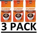 Pack - Dunkin' Donuts Hazelnut Flavored Ground Coffee, 12 (total 36 Oz). Fixed Price $49.34.