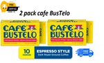 (2 Pack) Cafe Bustelo,espresso Style Dark Roast Ground Coffee,vacuum Packed 10OZ. Fixed Price $9.99.