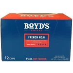 Boyds French No. 6 Dark Roast Coffee Single Serve Pods For Keurig 12 Pcs Brew. Fixed Price $26.80.