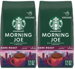Starbucks Morning Joe Dark Roast Ground Coffee, 12 Oz (2 Bags). Fixed Price $29.90.