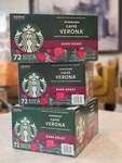 Starbucks Cafe Verona 72 K-cups, 100% Arabica, Dark Roast Exp Dec 2026 Lot Of 3. Fixed Price $126.99.