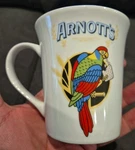 Arnott's Biscuits Coffee Collectable Mug Promotional Tea Cup Macaw Parrot Logo. Fixed Price $14.52.