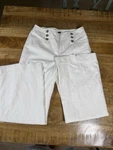 White House Black Market Linen Blend Wide Leg Pants Women 10R. Fixed Price $32.99.