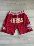 Authentic Just Don San Francisco 49 Ers Shorts. Fixed Price $250.00.
