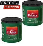 2-PACK Folgers Decaffeinated Classic Roast Coffee 28.8 Oz.. Fixed Price $59.17.