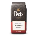 Peet's Organic French Roast Premium Dark Ground Coffee, Arabica, 10. Fixed Price $11.99.