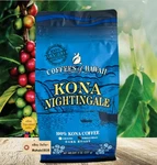 100% Kona Whole Bean - Coffees Hawaii Nightingale 8 Oz (1BAG). Fixed Price $35.95.
