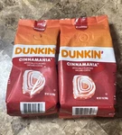 2 Dunkin Donuts Cinnamon Roll Flavor Cinnamania Ground Coffee 7 Oz Each. Fixed Price $15.00.
